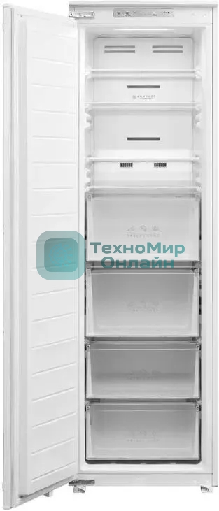 Морозильная камера Hyundai HBF 177S белый, 212 л, 5 ящиков