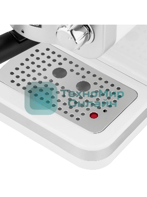 Кофеварка рожковая Maunfeld MF-735WH PRO белый, исп. кофе - молотый, 1.25 л, 1100 Вт, 15 бар