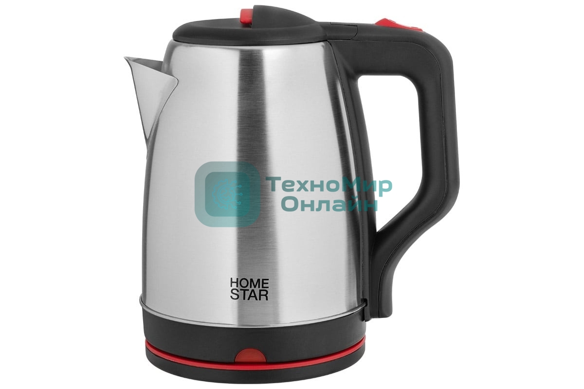 Чайник электрический Homestar HS-1003 1.8л нержавейка, черный