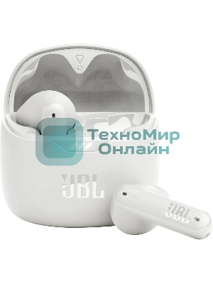 Наушники TWS JBL Tune Flex белый, вкладыши/внутриканальные, Bluetooth, активное шумоподавление, до 8 ч