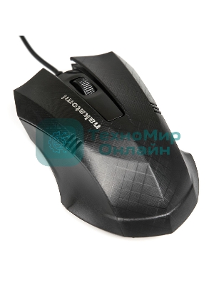 Мышь проводная Nakatomi MON-04U черный, 800 dpi, USB, кнопки - 3