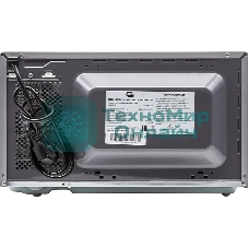 Микроволновая печь General Electronics GE-MS120S серебристый, 20 л, 700 Вт, переключатели - поворотный механизм