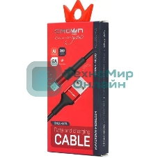 Кабель Crown USB - Lightning CMCU-007L red