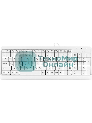 Клавиатура проводная A4Tech Fstyler FK15, USB, белый