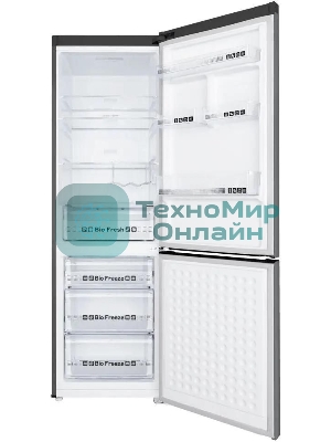 Холодильник Maunfeld MFF187NFIX10 нержавеющая сталь двухкамерный 232/98л морозилка снизу, No Frost