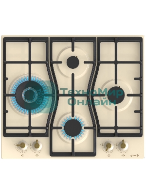Газовая варочная панель Gorenje GW6D42CLI слоновая кость