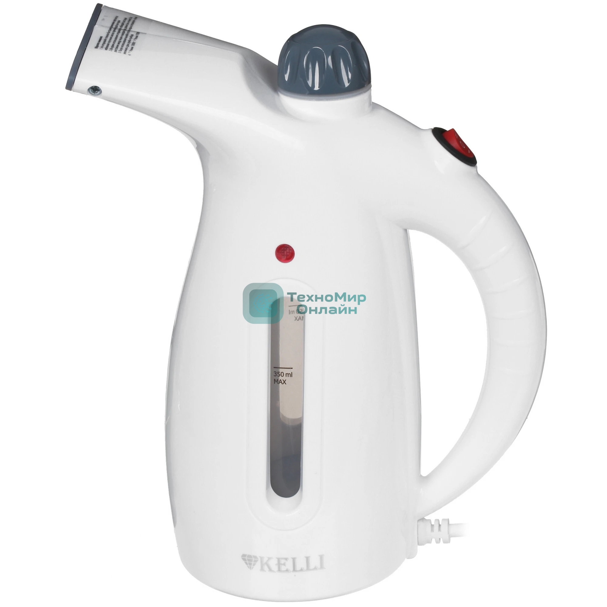 Отпариватель Kelli KL-317 белый, 1700 Вт, 20 г/мин, 350 мл