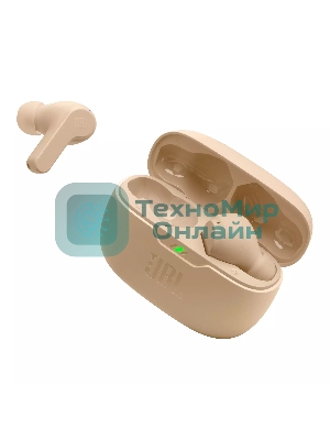 Наушники TWS JBL Wave Beam песочный, внутриканальные, Bluetooth, быстрая зарядка, до 8 ч