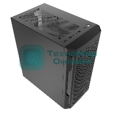 Компьютерный корпус Powercase Mistral Micro Z2B SI, Non Window, Mesh, 2x 120мм fan, черный, mATX (CMIMZB-F2SI)