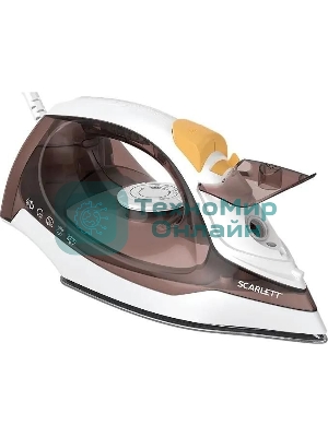 Утюг Scarlett SC-SI30K47, 2200 Вт, коричневый/белый