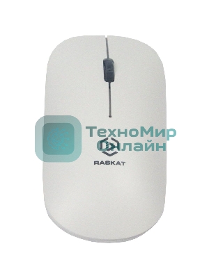 Мышь беспроводная Raskat M003WR белый, 2400 dpi, радиоканал, Bluetooth, USB, кнопки - 3