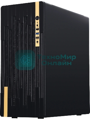 Компьютерный корпус Accord ACC-188R2 черный без БП ATX 4x120мм 1xUSB 2.0 1xUSB 3.0 1xUSB3.1 audio