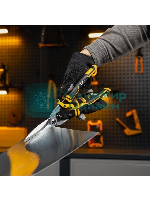 Ножницы по металлу Denzel, 315мм, прямой проходной рез,сталь-CrMo, трехкомп.рук-ки