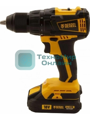 Дрель-шуруповерт Denzel BLDL-IB-18-02, 18 В, 2 Ач, 65 Нм, бесщеточный