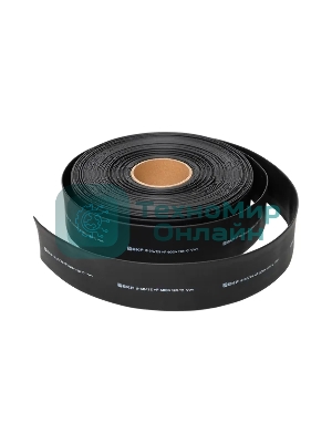 Трубка термоусаживаемая ТУТ нг 50/25 черная рулон EKF PROxima