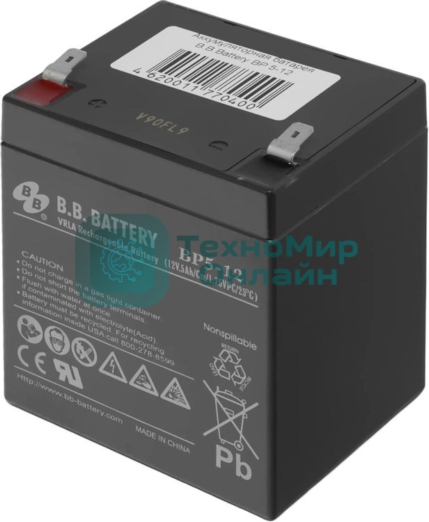 Батарея для ИБП B.B. Battery/BP 5-12/12V/5Ah