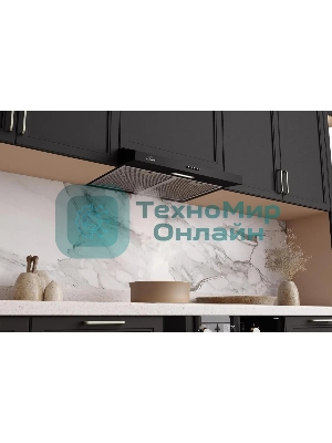 Вытяжка подвесная Elikor Eco ONE 50 BK чёрный, 50 см, 400 м³/ч, 51 дБ