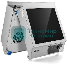 Плита настольная индукционная Kitfort КТ-143 серебристый/черный стеклокерамика (настольная)