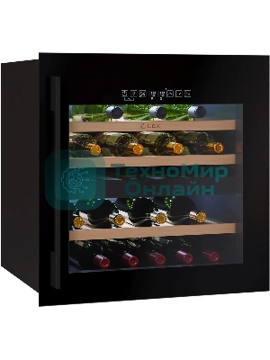 Винный шкаф LEX LWD6036BL dual zone S черный, 85 л, 2 отсека, 36 бут.