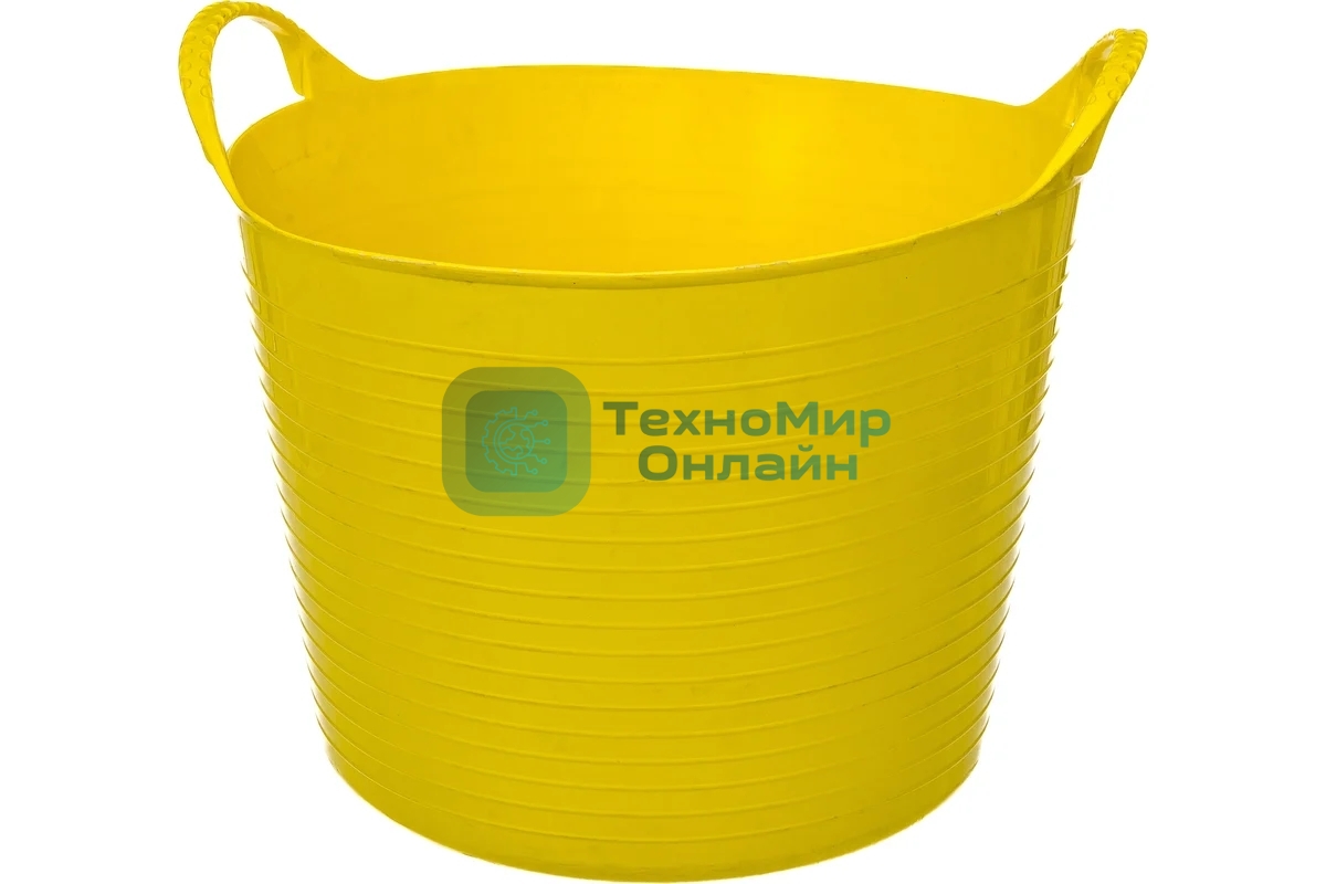 Ведро Сибртех гибкое сверхпрочное 40 л, желтый