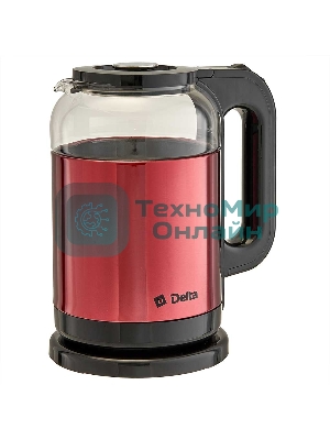 Чайник электрический DELTA DL-1115 красный