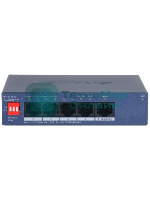 Коммутатор Dahua DH-CS4005-4GT-36 4-портовый гигабитный PoE с функцией облачного управления, 4xRJ45 1Gb, 1xRJ45 1Gb uplink, суммарно 40Вт