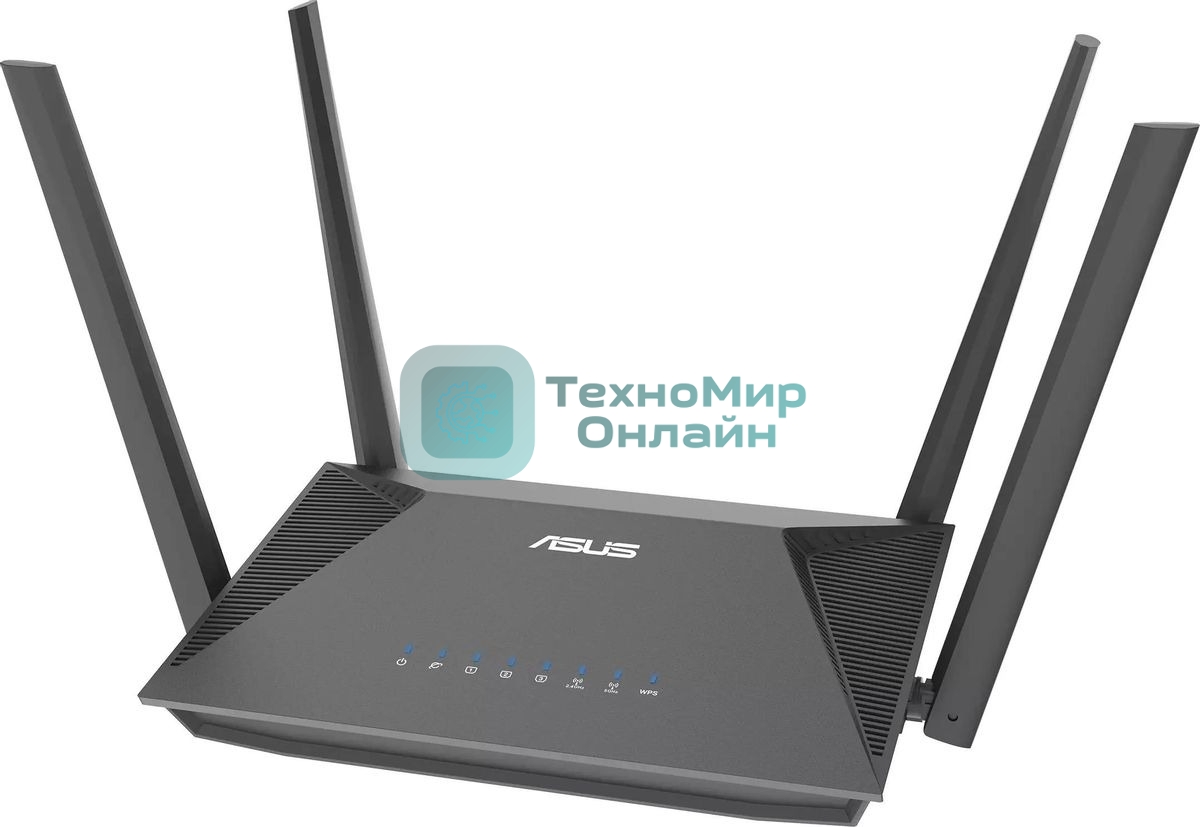 Роутер беспроводной Asus RT-AX52 AX1800 10/100/1000BASE-TX черный