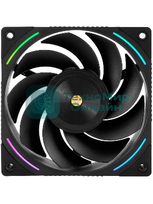 Кулер для корпуса Thermalright TL-K12R Reverse (120x120x25mm, 4-pin PWM, ARGB, 69CFM, 27dBA, 2150RPM, черный)