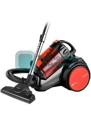 Пылесос Centek CT-2524 черный/красный, 420/2300 Вт, уборка сухая, пылесборник контейнер 2 л