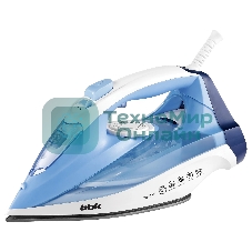 Утюг BBK ISE-2411 голубой, 2400 Вт, 40 г/мин, 140 г/мин, 300 мл