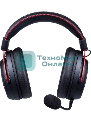 Гарнитура Redragon Diomedes чёрный/красный, проводная, USB / mini jack 3.5 мм