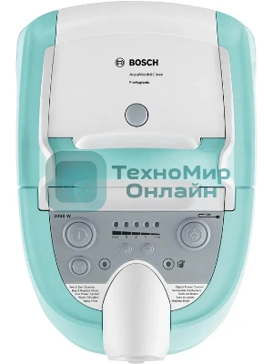 Пылесос Bosch BWD420HYG голубой, 2000 Вт, уборка сухая/влажная, пылесборник контейнер 3,5 л
