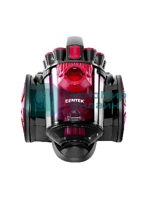 Пылесос Centek CT-2531 красный/черный, 350/1800 Вт, уборка сухая, пылесборник контейнер 1.5 л