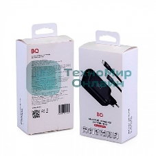 Сетевое зарядное устройство BQ Charger 65W3A01 (3 ports 2*Type-C + USB, 65W with 2m Type-C cable) черный