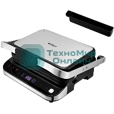 Гриль электрический Kitfort КТ-1682 черный/серебристый