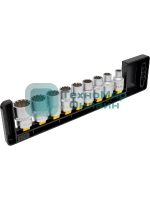 Набор головок BERGER BG2039 торцевых 1/2'' spline 9 предметов