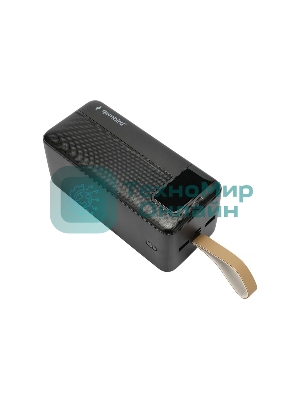 Портативный аккумулятор Gembird GPB-50Q, 50000мА·ч, QC/PD, дисплей, черный