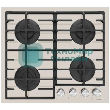 Газовая варочная панель Maunfeld EGHG.64.6CBG/G, 4 конфорки, закаленное стекло, бежевый