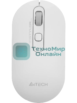 Мышь беспроводная A4Tech Fstyler FG20S белый/серый, 2000 dpi, радиоканал, USB, кнопки - 3
