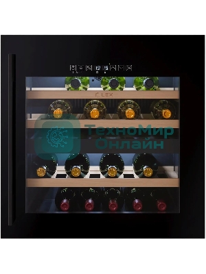 Винный шкаф LEX LWD6036BL dual zone S черный, 85 л, 2 отсека, 36 бут.