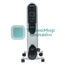 Обогреватель масляный Neoclima NC 9311, белый/черный, 2500 Вт, 25 м2, термостат