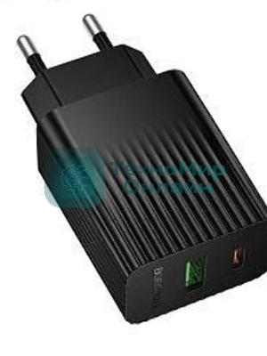 Сетевое зарядное устройство BOROFONE (6941991122873) BAS76A 1USB+1Type-C 3.0A QC3.0 PD 30W черный