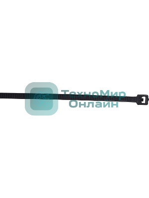 Нейлоновые стяжки Fortisflex КСС 3х200 мм черный 100 штук