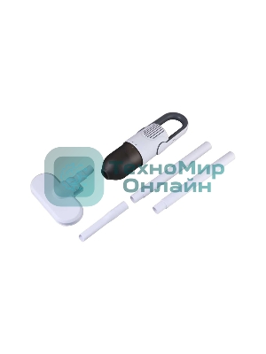 Пылесос вертикальный TENDENZA TZ-VС-305 белый, питание от аккумулятора, 80 Вт, уборка сухая, пылесборник 0,5 л