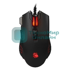 Мышь проводная A4Tech Bloody V9M черный, 4000 dpi, USB, кнопки - 9