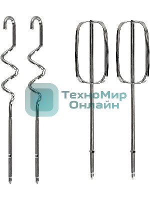 Миксер SUPRA MXS-591 500 Вт, 6 скоростей, режим Турбо, насадки для взбивания яиц и крема, насадки для замеса тяжелого теста, корпус металл/пластик, черный)