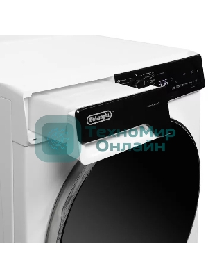 Сушильная машина Delonghi DTD 8105 Н FABIO белый, 8 кг, сушка - конденсационная, программ - 15, 59.6 x 84.5 x 56.5 см