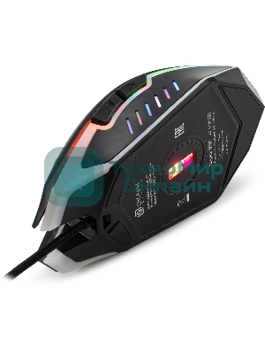 Мышь проводная Oklick 896G черный, 12800 dpi, USB, кнопки - 5