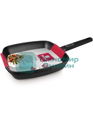 Сковорода-гриль Rondell Craft RDA-1485, 28 см, 28x28, антипригарное покрытие, черный