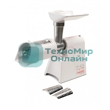 Мясорубка электрическая ЛЕПСЕ Гамма-7-01-02 белый, 700 Вт, 0.6 кг/мин, защита от перегрузки, насадки - 5